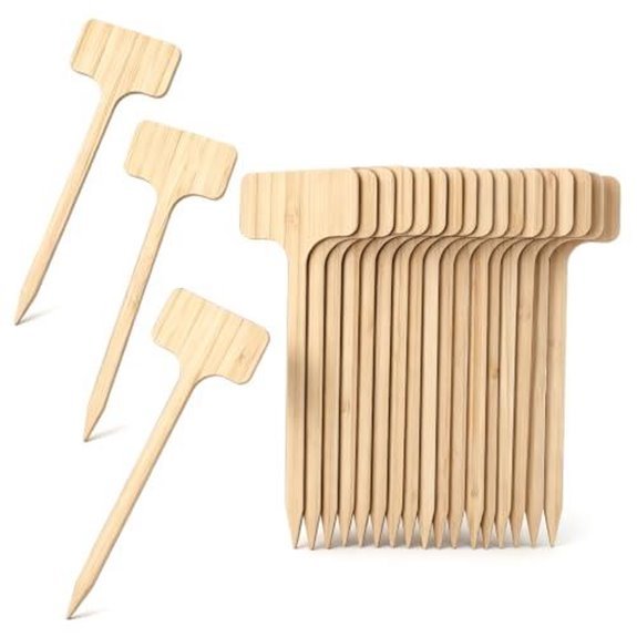 20 pcs wooden plant labels