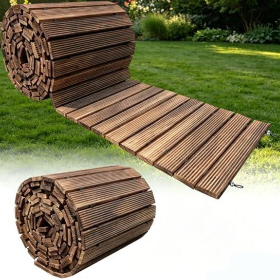 10 Best Walkways Between Garden Beds for 2026 10 24ft wooden walkway roll up path