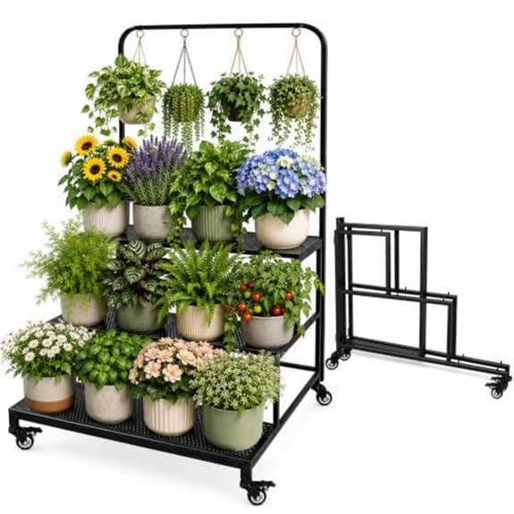 7 Best Plant Stands for 2026 (Show Off Your Greenery) 3 3 tier mobile plant stand