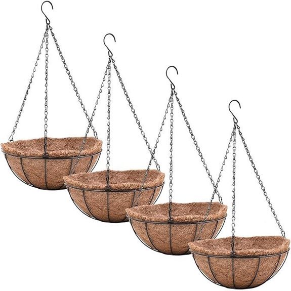 15 Best Hanging Baskets for Hummingbirds in 2026 2 4 pack hanging planter baskets