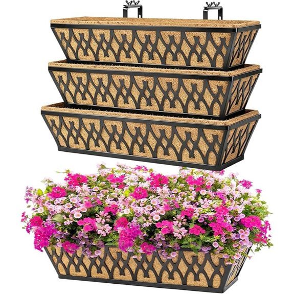 10 Best Flower Boxes for 2026 (Transform Your Space) 7 4 pack railing planter boxes