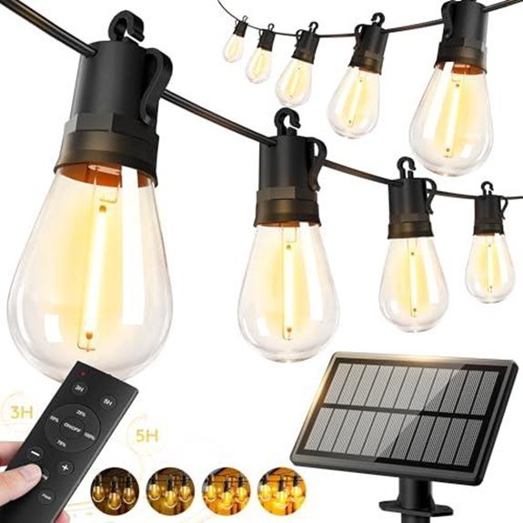 50ft solar led string lights