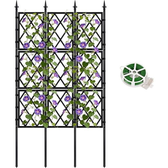 5 25ft metal garden trellis