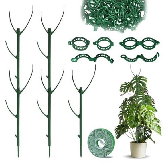 7 Best Monstera Support for 2026 (Help Them Climb High) 4 5 pack adjustable plant supports