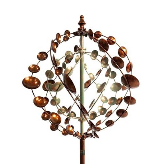 75 large metal kinetic spinner for garden