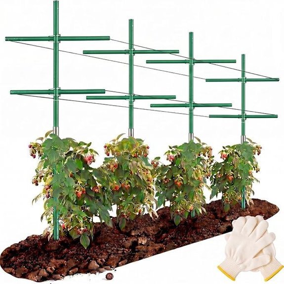 7ft adjustable garden trellis 4 set