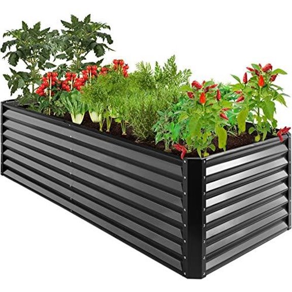 7 Best Choice Products Raised Garden Beds for 2026 1 8ft metal raised bed product