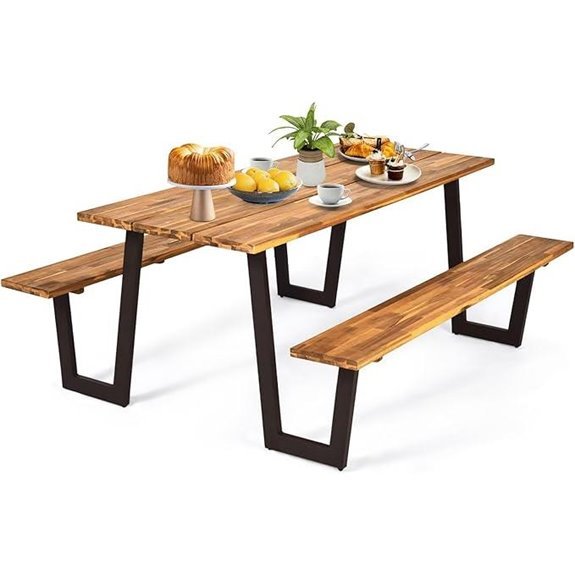 7 Best Picnic Tables for 2026 7 acacia wood picnic table