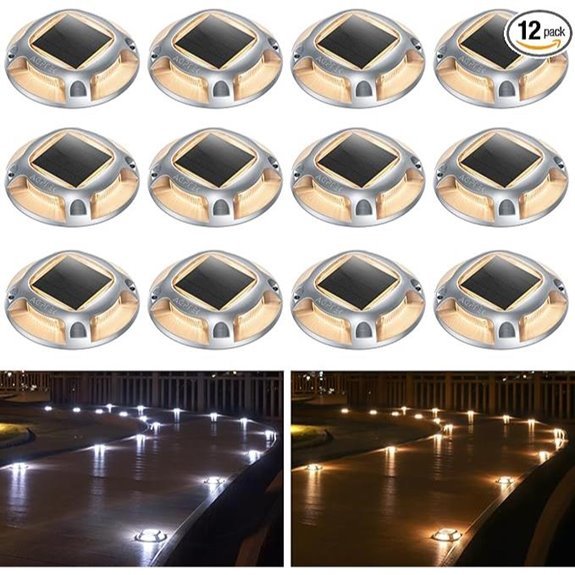 agptek solar driveway lights
