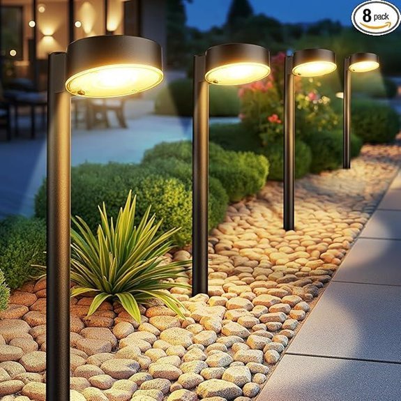 10 Best Path Lights for 2026 (Light Up Your Walkway) 10 ahaorigin 8 pack solar lights