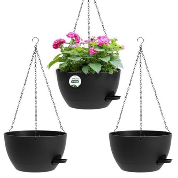 15 Best Hanging Baskets for Full Sun in 2026 15 ahjzo trio self watering planters