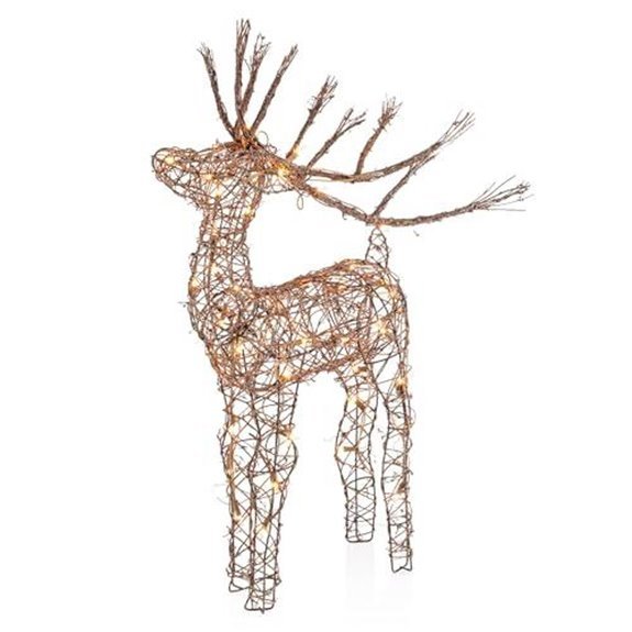 15 Best Christmas Lawn Decorations for 2026 14 alpine 35 rattan reindeer with led