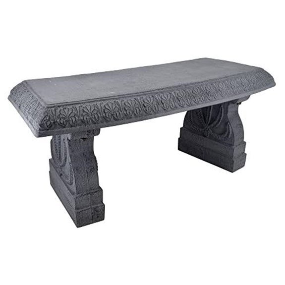 arcadia garden gray bench