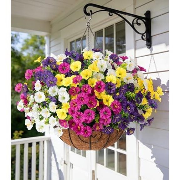 15 Best Hanging Baskets for Full Sun in 2026 2 artificial morning glory hanging basket