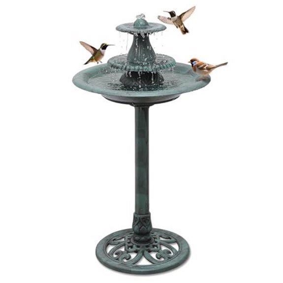 athena collection bird bath recirculating pump