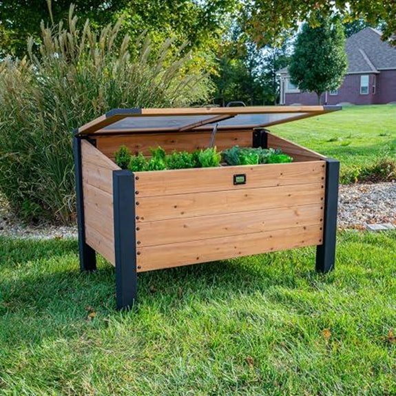 backyard discovery cedar cold frame