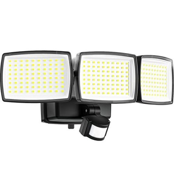 battery powered outdoor floodlight motion sensor