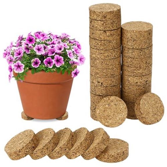 15 Best Pot Feet for 2026 (Protect Your Surfaces) 12 biubee cork plant riser pot feet