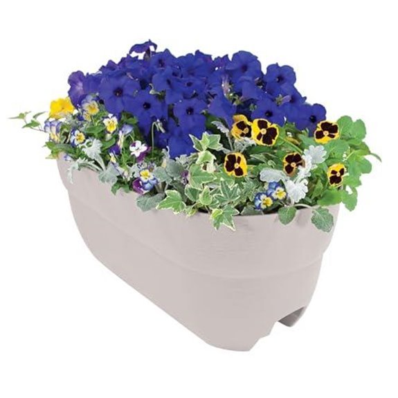 11 Best Railing Planters for 2026 (Small Space Gardening) 1 bloomers 24 white planter drainage holes
