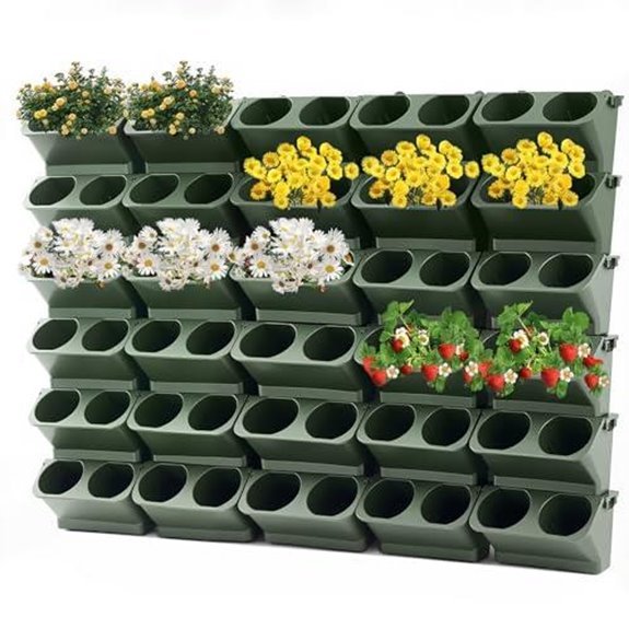 7 Best Vertical Wall Planters for 2026 (Go Green Up High) 1 briwooody 30 set vertical planters