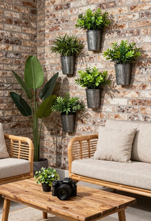 3 Budget-Friendly Tips to Make Your Patio Look Nice 1 budget friendly faux plants vertical planters