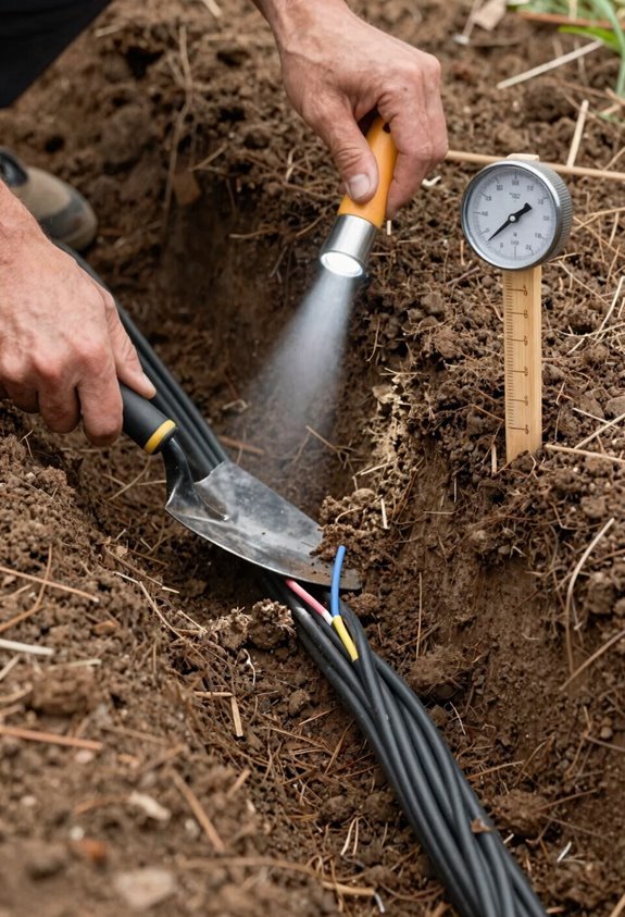 How to Bury Landscape Lighting Wire Step by Step 3 bury landscape wire depth factors