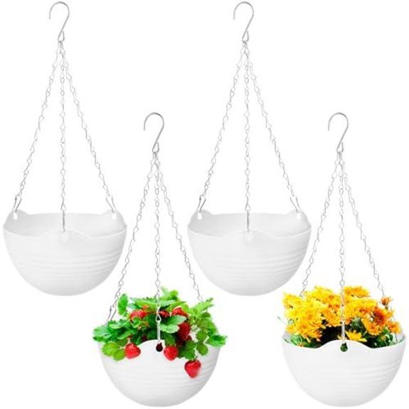 15 Best Hanging Baskets for Full Sun in 2026 12 bvrbaory 4 pack planters