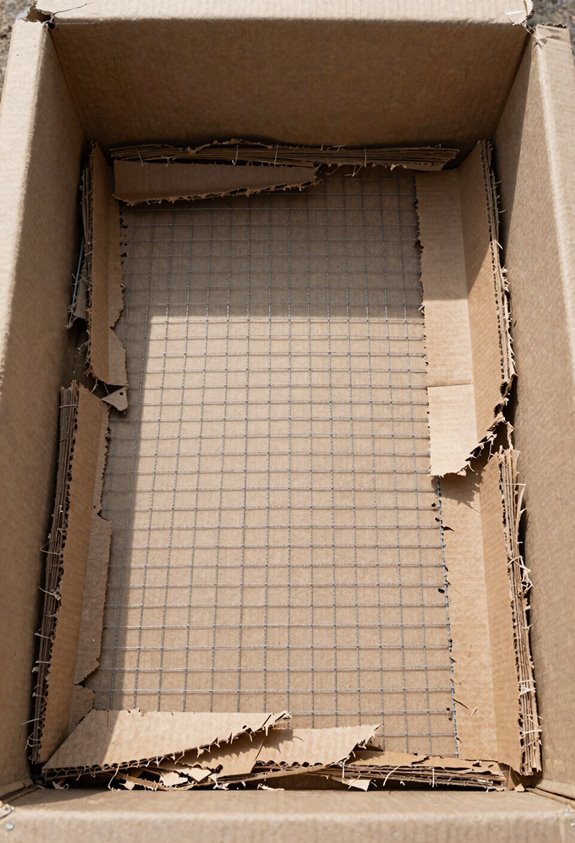 3 Best Materials You Do Put in the Bottom of Planter Boxes 2 cardboard plus hardware cloth barrier