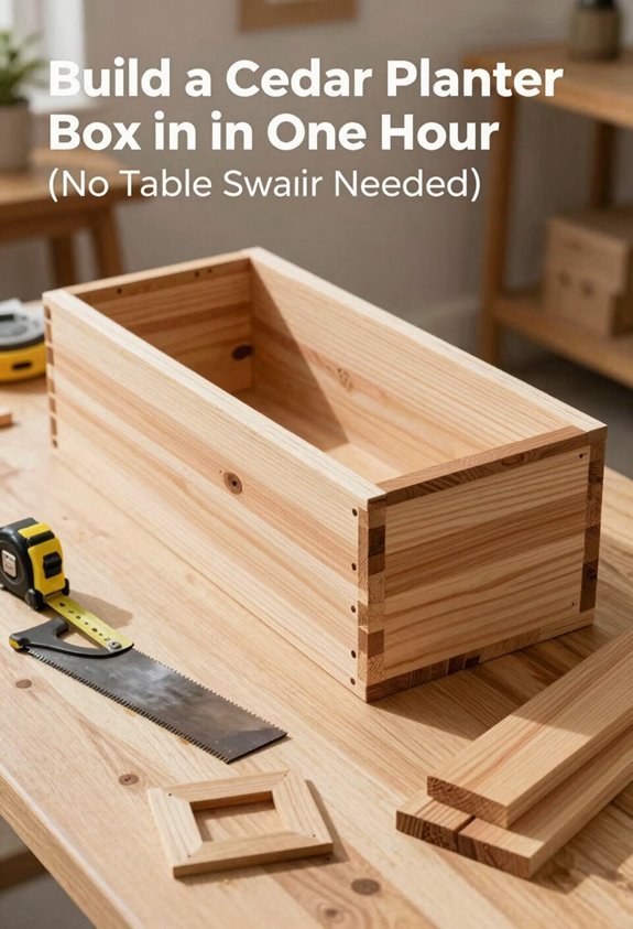 cedar planter box build guide