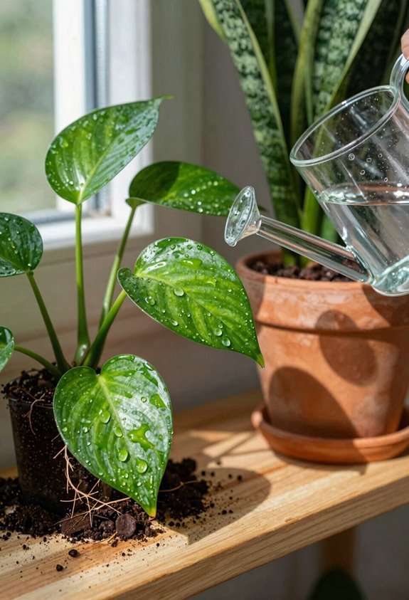 check soil water accordingly daily