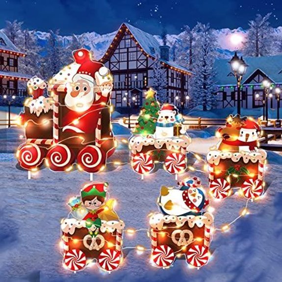 15 Best Christmas Lawn Decorations for 2026 5 christmas train yard signs with leds