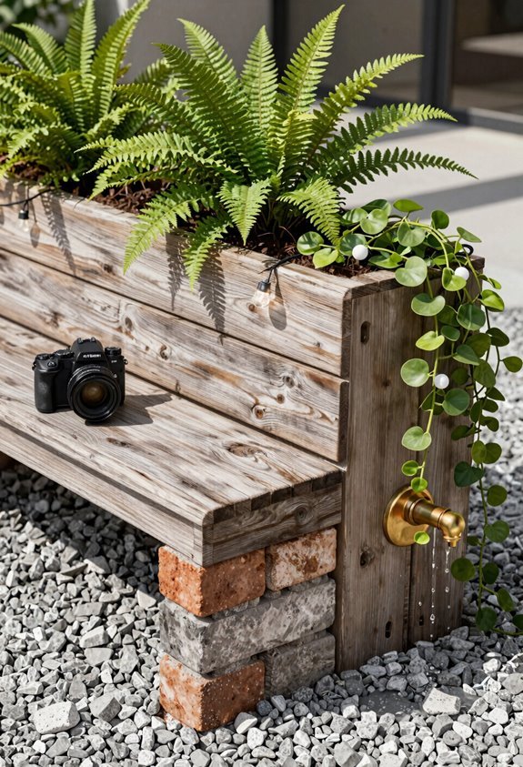 7 Patio Ideas on a Budget That Look Expensive 2 cinderblock planter bench seating