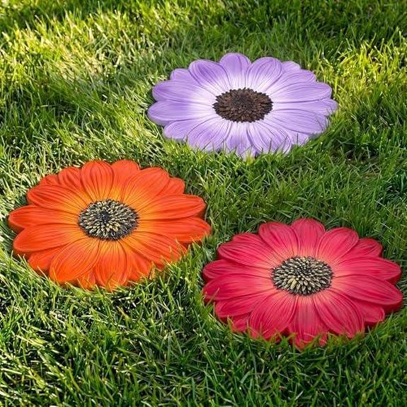 15 Best Garden Stepping Stones for 2026 14 cinnvoice 3 pack daisy stones