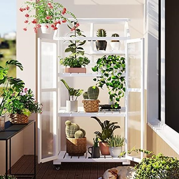 cold frame greenhouse on wheels