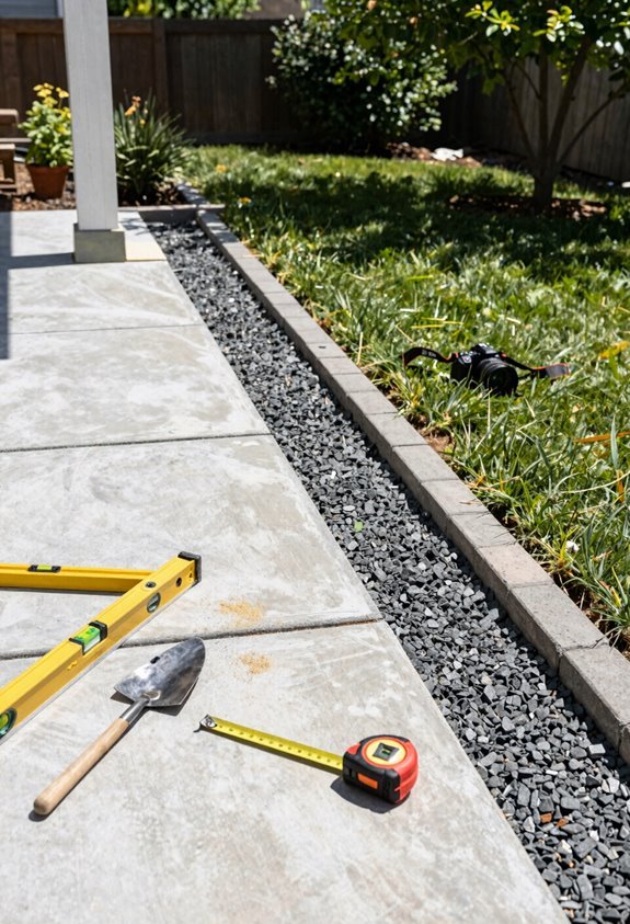 How to Extend a Patio in 7 Simple Steps 2 concrete pavers gravel options