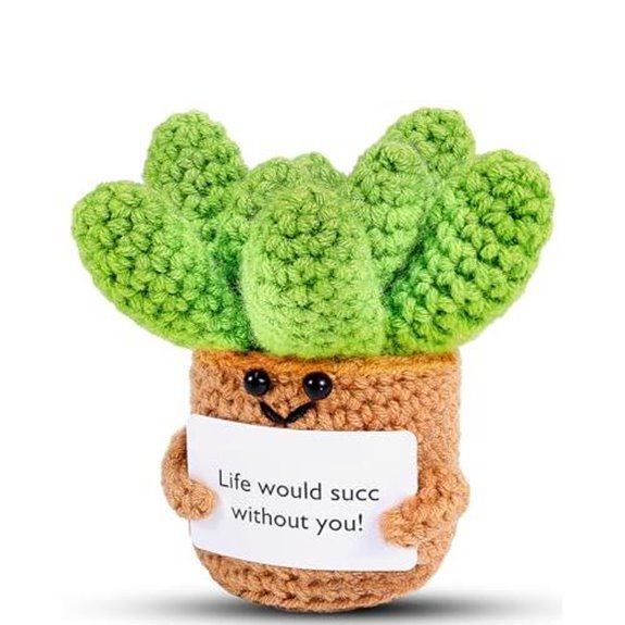 10 Best Plants to Gift Your Boyfriend in 2026 7 crochet positive succulent gift