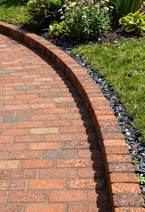 curved brick edging transitions