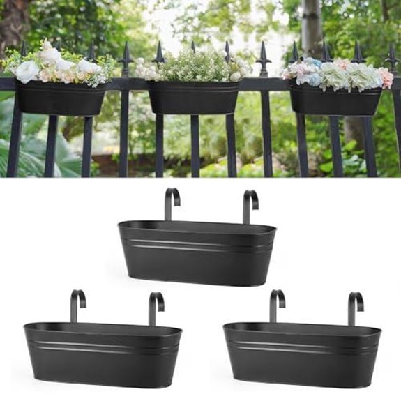 15 Best Window Planters for 2026 7 dahey 3 pots for railings