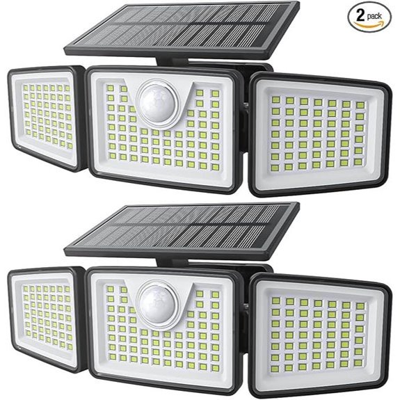 5 Best Motion Sensor Outdoor Lights for 2026 4 daphino 2500lm solar lights 2 pack