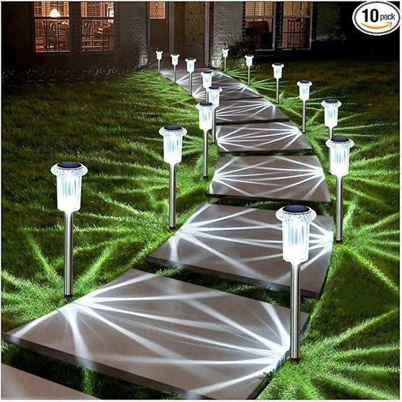 denicmic 10 pack solar lights