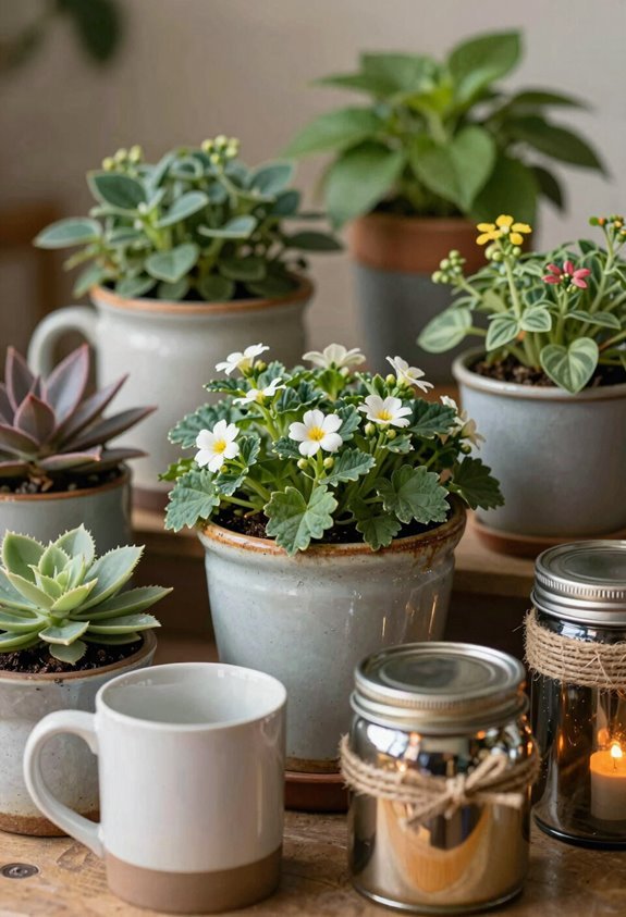 7 Flower Pot Decoration Ideas to Transform Your Plants 3 diy planter conversions mugs tins jars