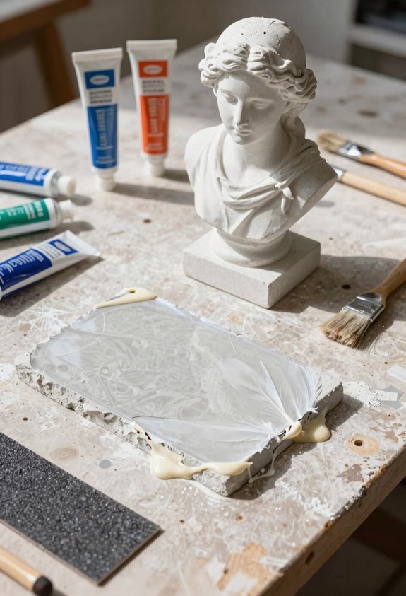 How to Paint Concrete Statues in 10 Steps for a Perfect Finish 3 dry fully repair cracks epoxy