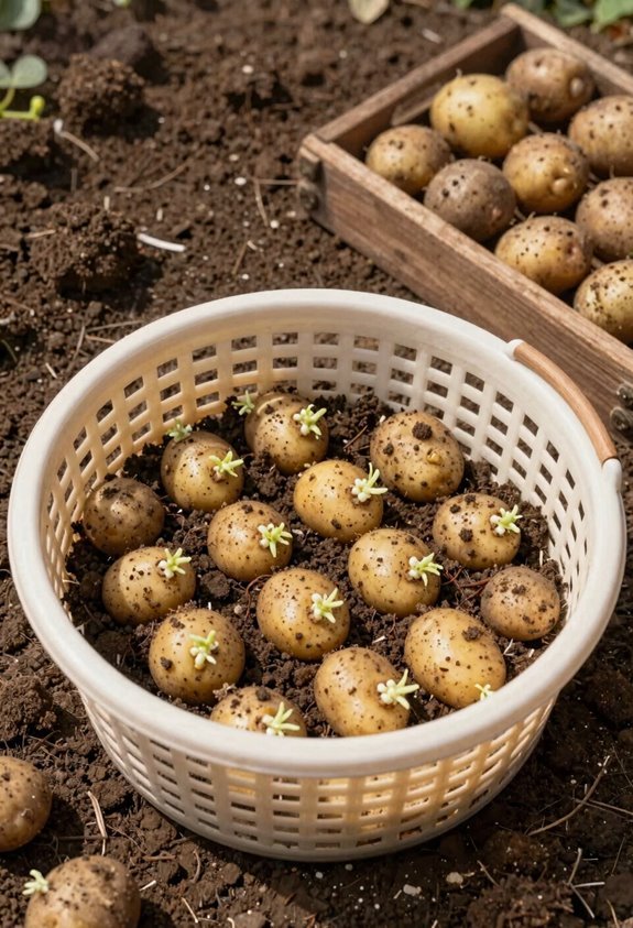 dump sort store potatoes