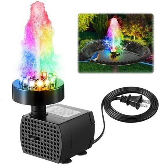dunkive bird bath fountain