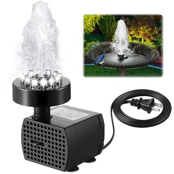 dunkive bird bath fountain