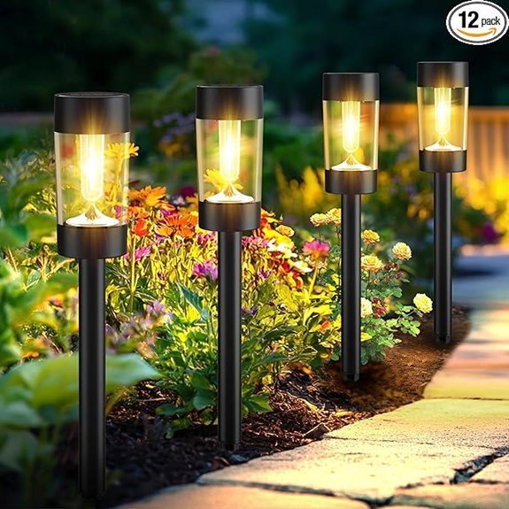 eyrosa solar pathway lights 12 pack