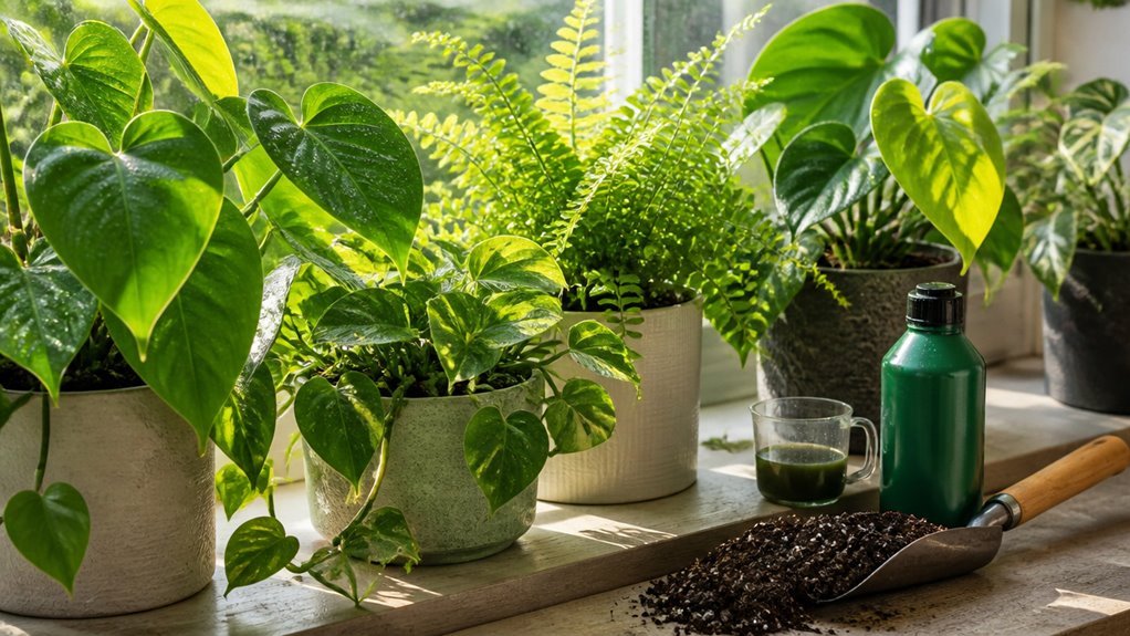 fertilize indoor plants regularly schedule