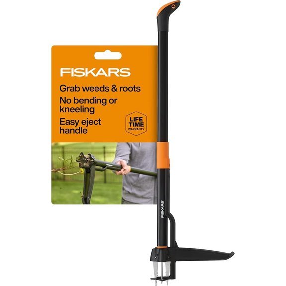 fiskars weed puller four claws