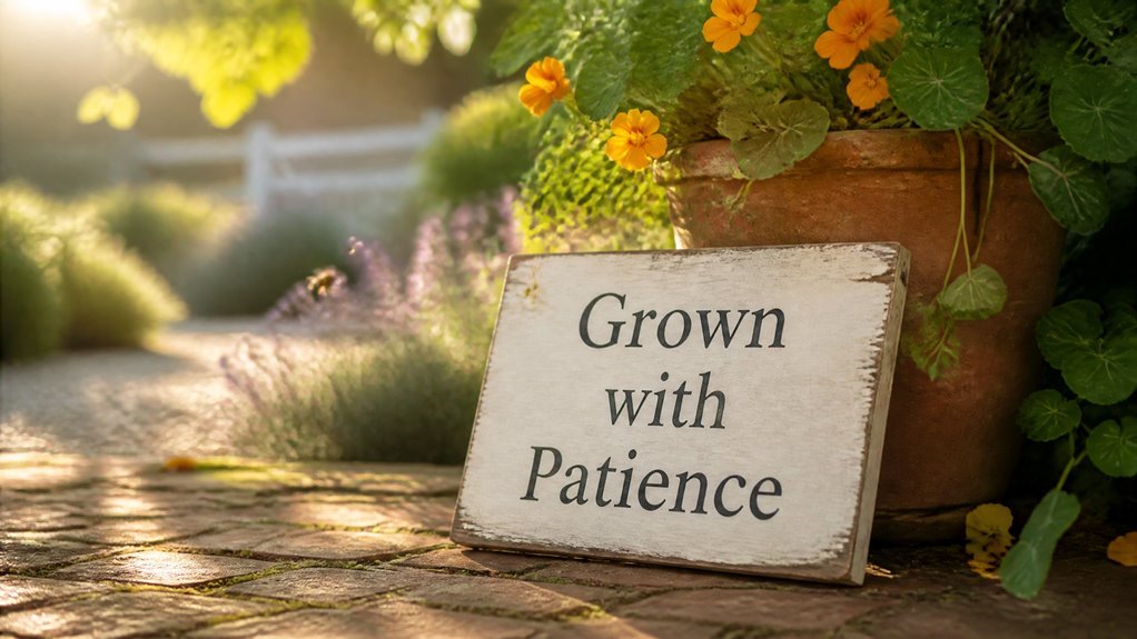 five best garden signs