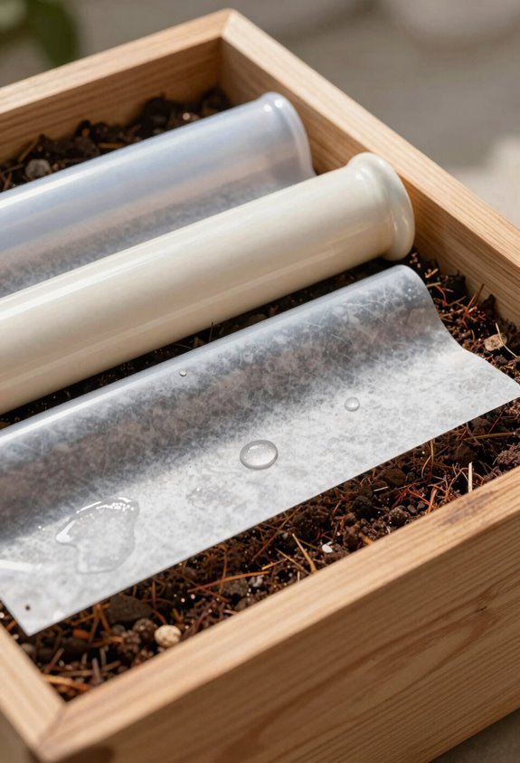food safe interior moisture barrier gravel drainage